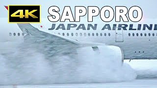 [4K] Winter plane spotting at Sapporo New Chitose Airport 2016-2023 / 新千歳空港 JAL ANA