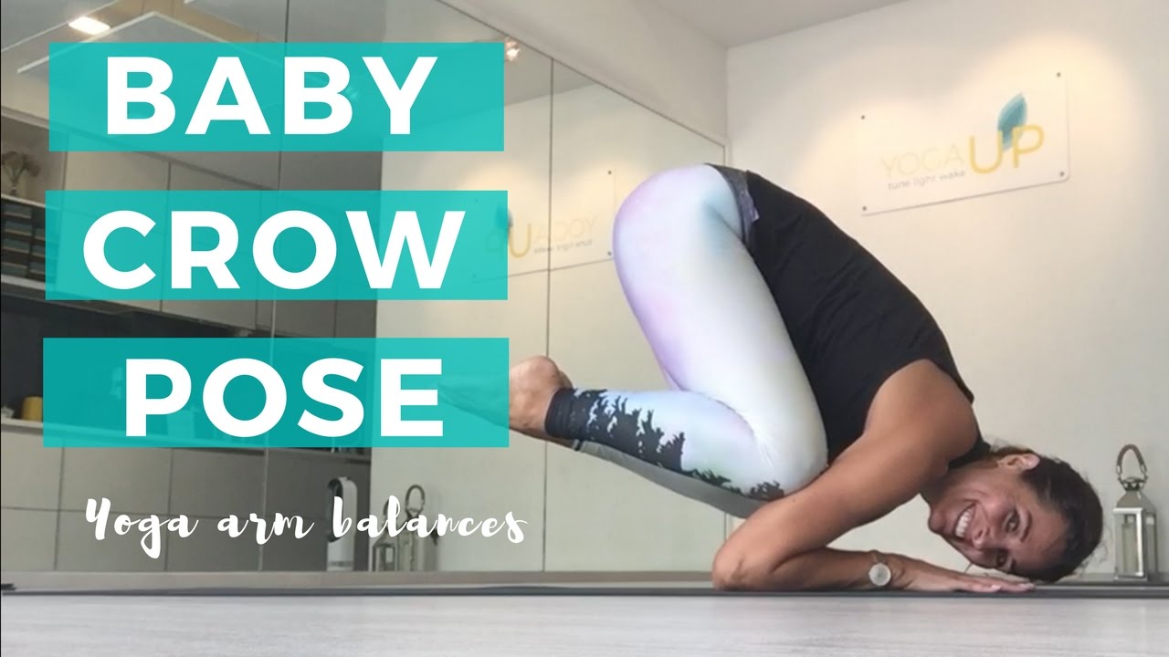 Yoga arm balance - Baby crow pose - YouTube