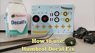 How to apply decals with Humbrol decal fix