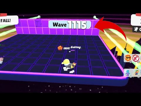 Stumble Guys Block Dash Endless Wave 1300+😱🥶