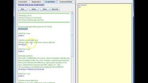 AT+CCLK - Set/Get date and time on mobile devices