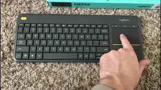 Logitech K400 Plus Wireless Keyboard & Trackpad - Must Have For Couch PC Gaming