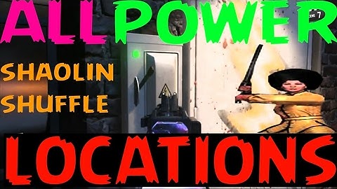 SHAOLIN SHUFFLE: ALL POWER SWITCH LOCATIONS, JUG GUIDE(How to turn on the power, IW Zombies)