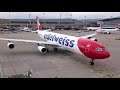 Zurich Airport Plane Spotting - Edelweiss A340-300 at Terminal B