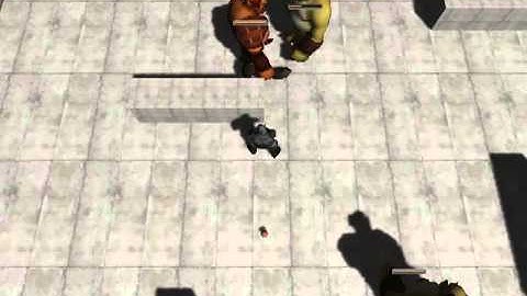 Unity 4 Mecanim Animator PathFinder Patrol Chase Attack Damage NPC Test #6