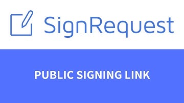 How to create a Public Signing Link