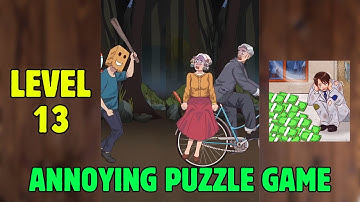 Annoying Puzzle Game Level 13: Help Grandparents Escape from Bad Guys at a Speed of 100Km/h
