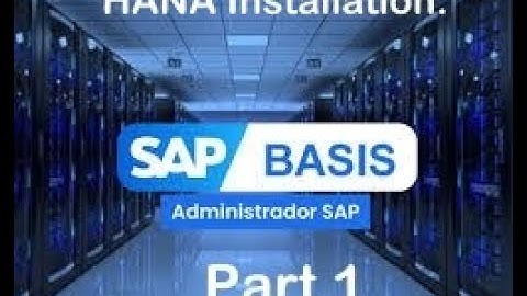 SAP Basis Online Training Part 1 || SAP Course || SAP HANA DB Admin (B05C01) - HANA Installation