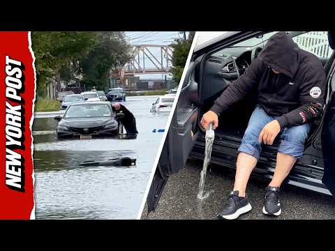 Scenes From a Soaked City as New Yorkers Grapple with Dangerous Rising Floodwaters
