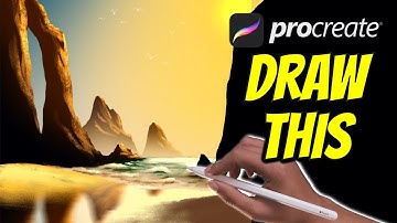 Beach scene - Procreate tutorial 173