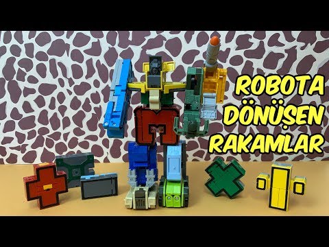 10 Rakam 5 İşaret ve 1 Dev Robot | Robota Dönüşen Rakamlar | Number Robot Transformers