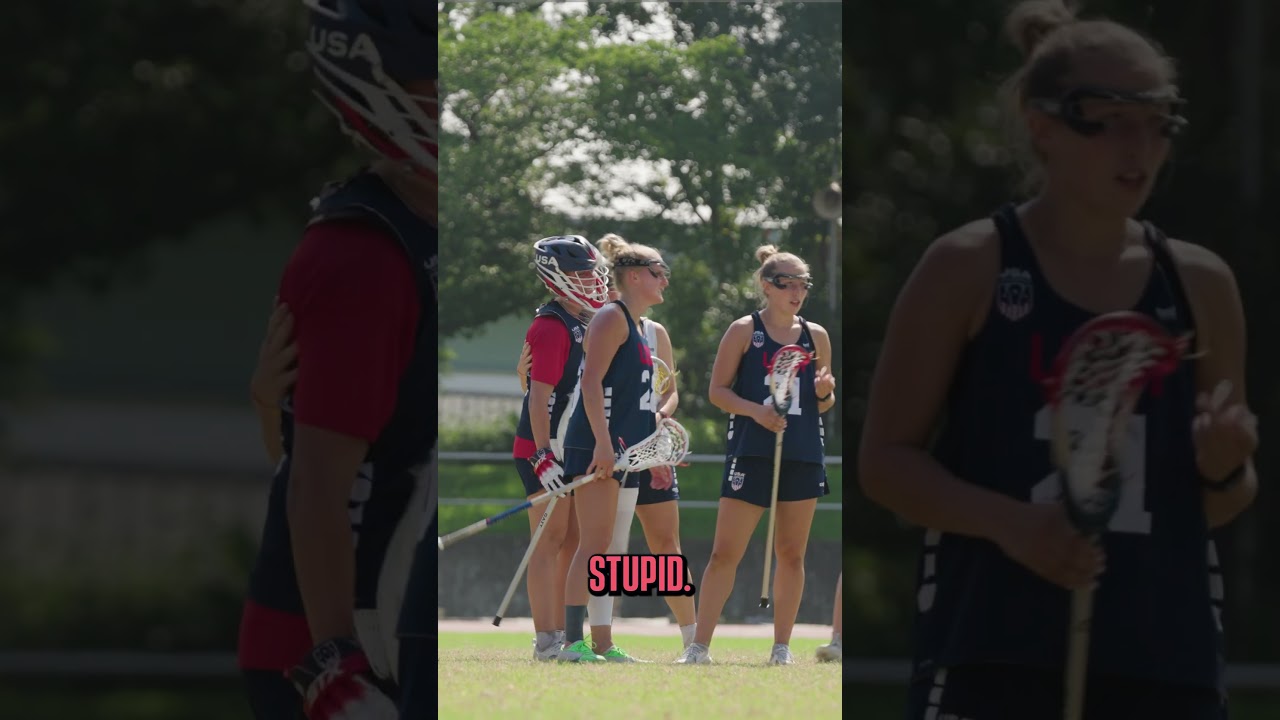 Cicadas and sing-a-longs with attacker Izzy Scane 😂 #lacrosse