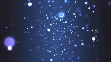 Blue Stars, Space, Particles,  Copyright Free Video, Motion Graphics, Background Video || Music Tech