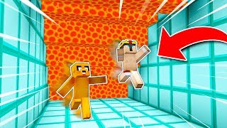 100% IMPOSIBLE ESCAPAR DE LA LAVA 😂 MINECRAFT