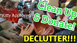 DECLUTTER! #4: Crafting Center, Mama's Bedroom, AND The Pantry?! WOW!!! Time to Donate & Downsize!
