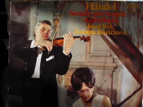 J.Suk, Z.Ruzickova Haendel Sonata A op.1 no.14