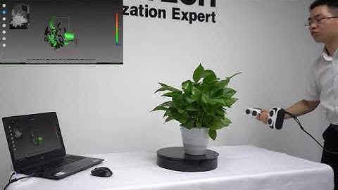 2E iReal 2E 3D scanning of plant without markers