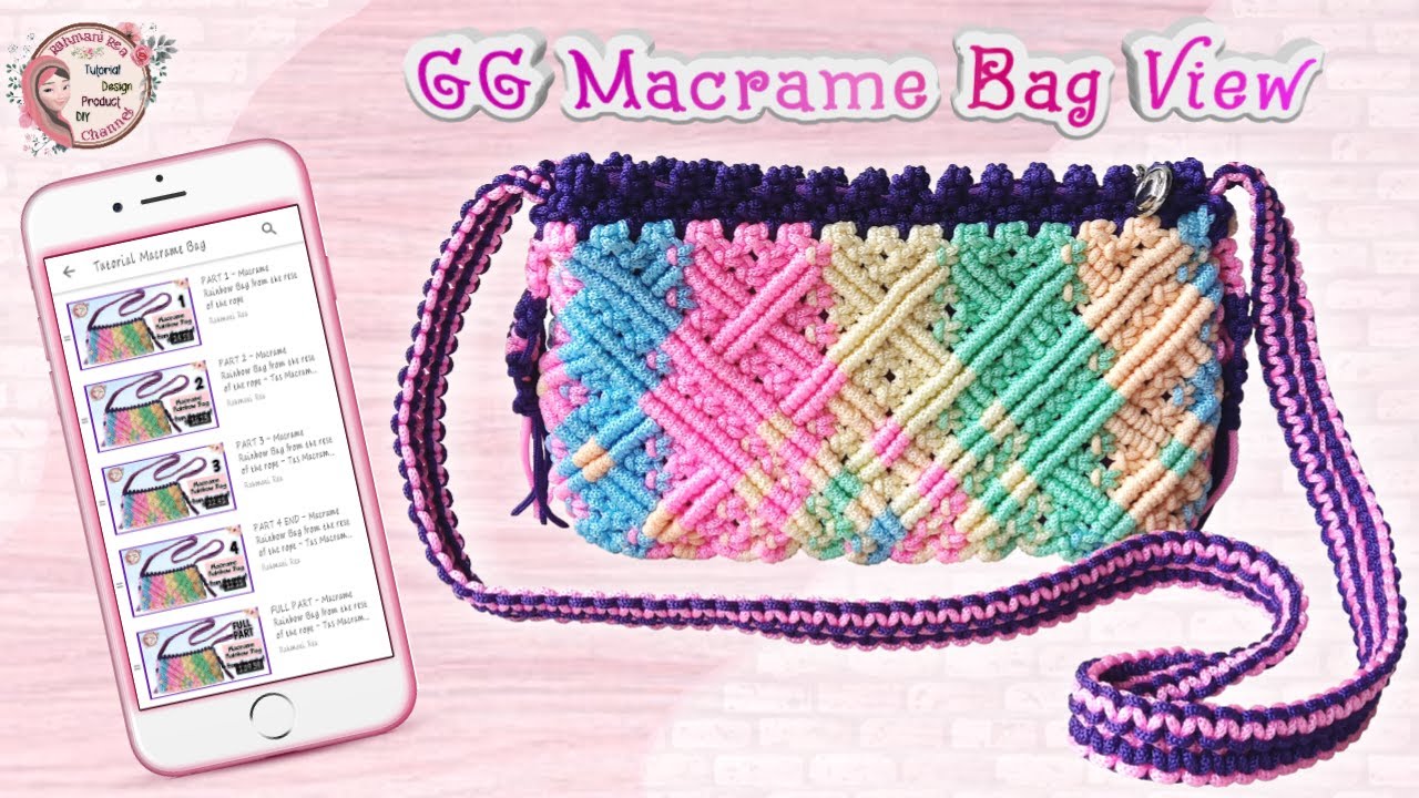 Macrame Bag New Design GG Product View - YouTube