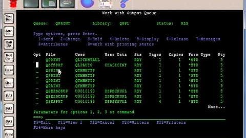 AS400 Tutorial - Spool File Priority and WRKSPLF