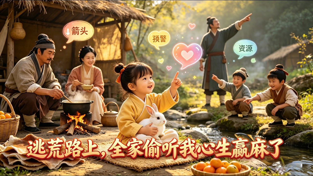 逃荒路上，全家偷听我心声赢麻了