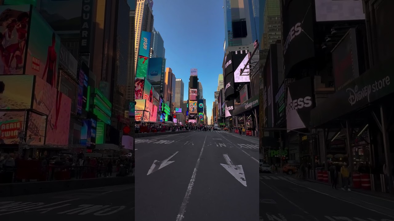Times Square Sunrise Vibe ☀️ | Walking Through NYC's Neon Desert. 