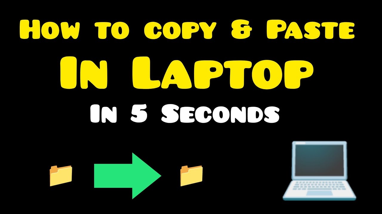 How To Copy Paste in Laptop 💻 in 5 Seconds 😮 - YouTube