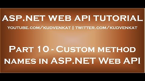 Aangepaste methodenamen in ASP NET Web API