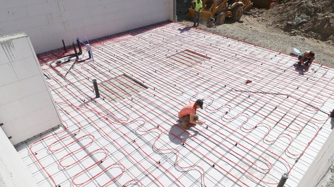 Radiant Floor Heating Is Finished Final Slab Prep Youtube