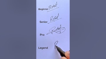 ROHIT Signature In Diffrent Style😮😮 #hncreation #signature #viral #ideas