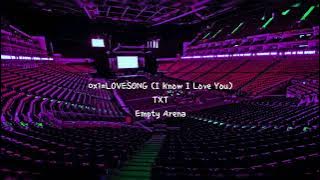 0X1=LOVESONG (I Know I Love You) by TXT ft. Seori but you're in an empty arena [CONCERT AUDIO] 🎧