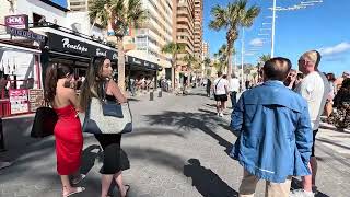 Benidorm  Promenade walk towards the old town