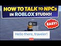 How to Create a Talkable NPC in Roblox Studio Beginner How to Create a Talkable NPC in Roblox Studio Beginner