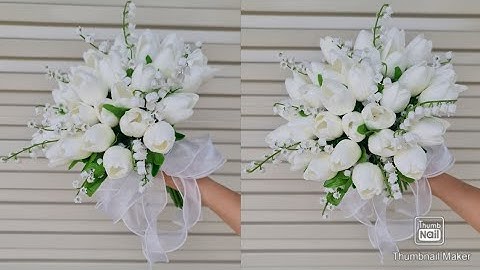 Bó hoa cưới tulip #tamhien #tamhienflower #hoacuoi