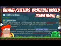 How to double bgls buysell profitable world easy trick  growtopia