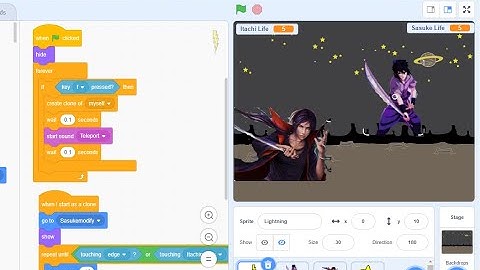 Game Demo: Create Naruto Ultimate Ninja Storm using Scratch Programming: Scratch 3.0