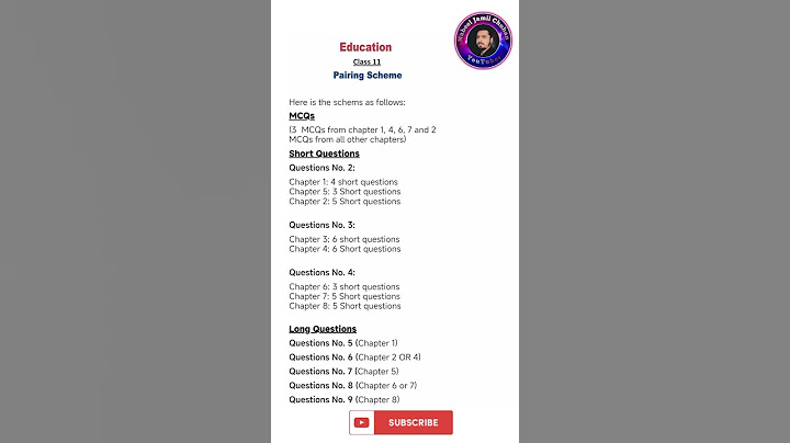 1st year Education Pairing Scheme 2025