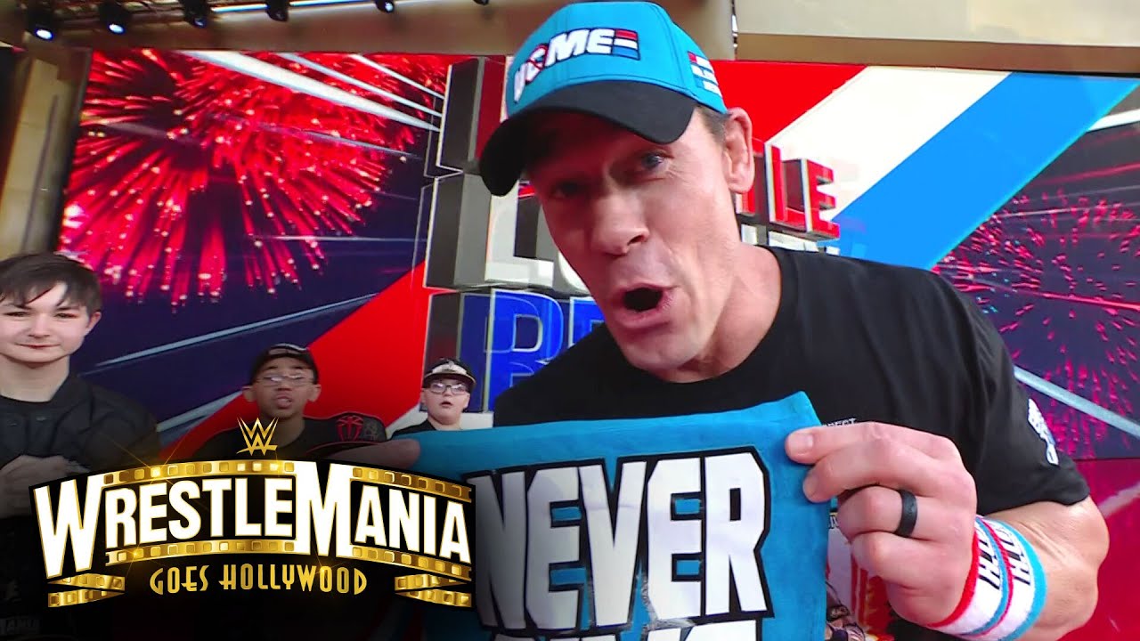 Make-A-Wish Kids join John Cena for his entrance: WrestleMania 39 ...