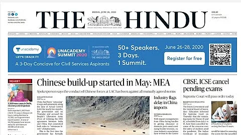 26 JUNE 2020 | The Hindu Newspaper Analysis | Current affairs 2020 #UPSC #IAS #Todays The Hindu - DayDayNews