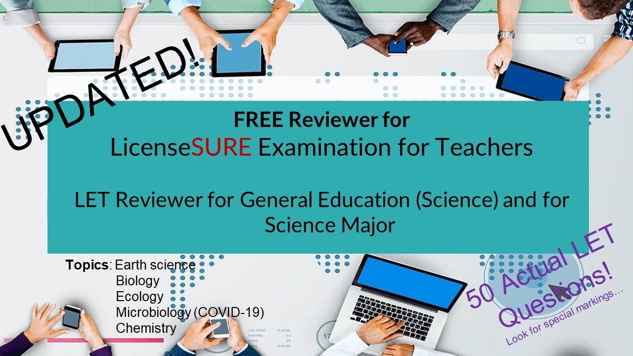 LET reviewer in Science 6 part 3 Practice exam for science major and