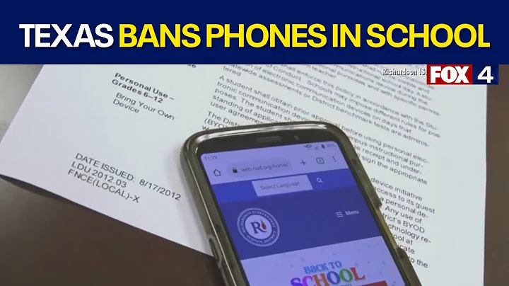 New Texas law bans student cellphones in public school