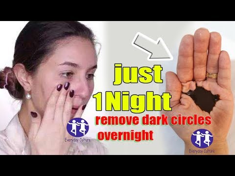 just 1 Night to remove dark circles overnight 100% Results get rid of dark circles Say good bye to f