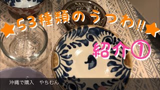 【うつわ紹介①】一人暮らしの食器、まずは53種類‼︎ 【音フェチ】