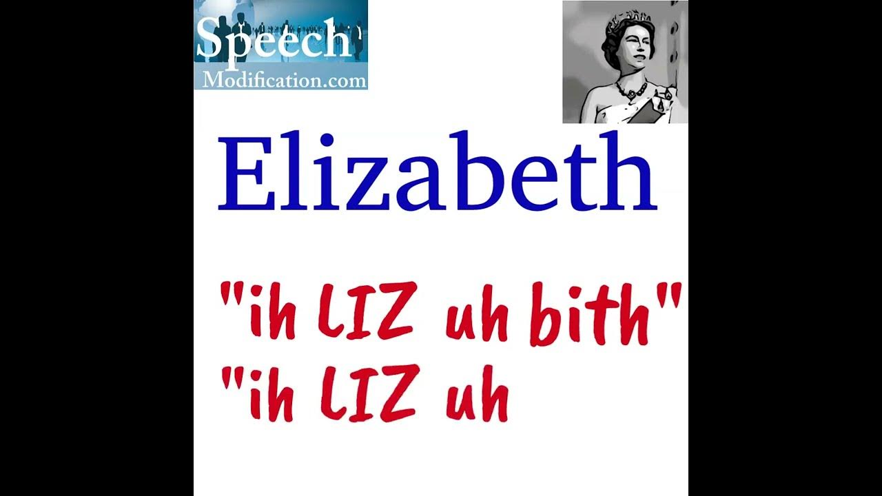 how-to-pronounce-elizabeth-youtube