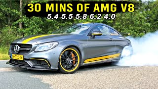 BEST of AMG V8 - C63 E63 S63 AMG GT BRABUS Black Series