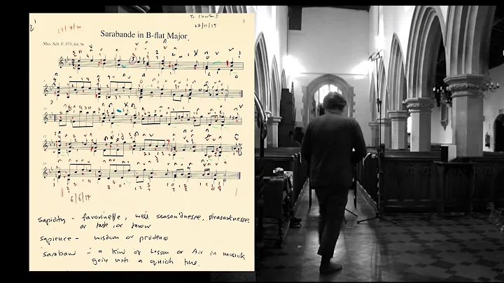 Recording a Saraband by Thomas Baltzar. Process in...