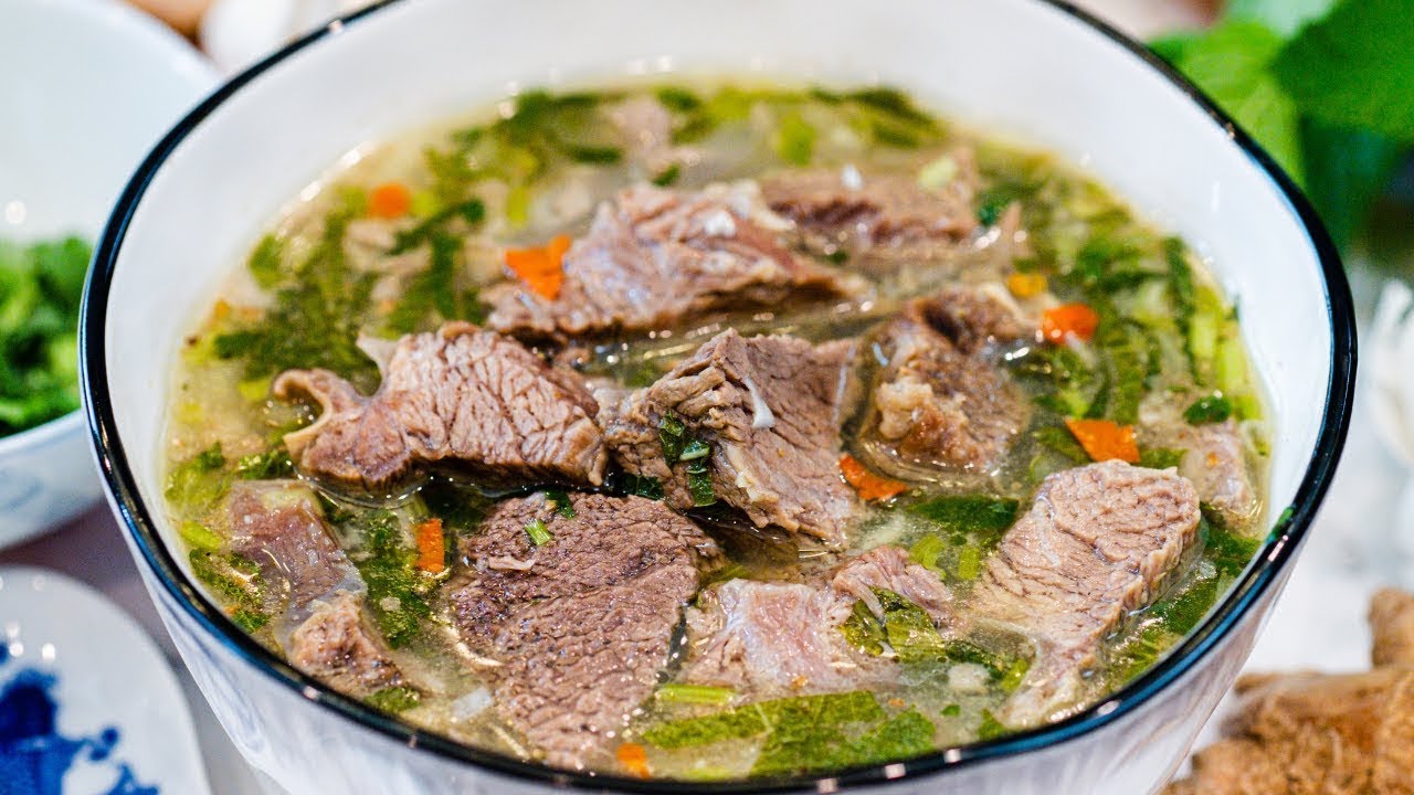 Braised Beef and Herb Soup Recipe | Souped Up Recipes