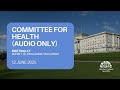Committee for Health - Lived Experience Forum - 12 June 2025