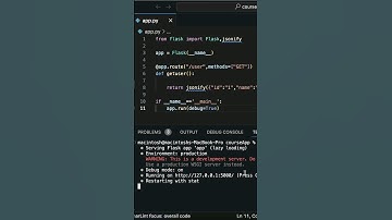 How to create an API in Flask Python. User API example