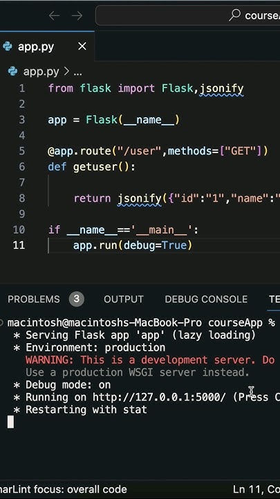 How to create an API in Flask Python. User API example - YouTube