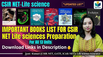 Important Book List for CSIR NET Lifescience (Updated)  | Download link in Description
